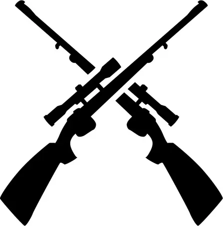 45248529-fusil-de-chasse-croisé